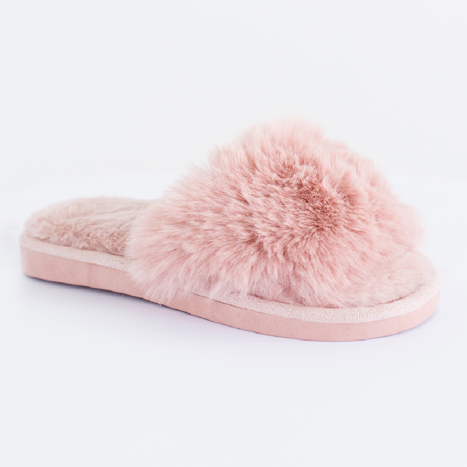 fluffy flat slippers